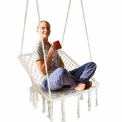 Square Macrame Hammock Swing Chair